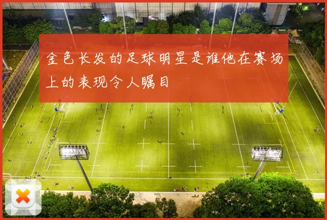 金色长发的足球明星是谁他在赛场上的表现令人瞩目